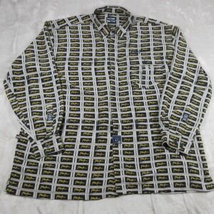 VINTAGE Phat Farm Shirt Mens XXL ALL Over Print Retro Streetwear Hip Hop Rap Y2k